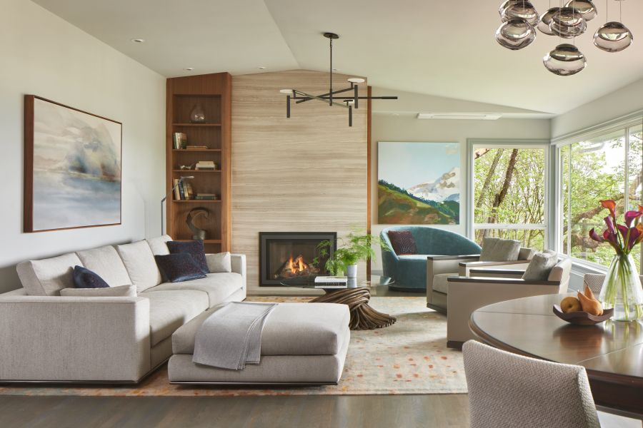 Seattle interior design living room — neuroarchitecture-informed design by Artala, Amy May